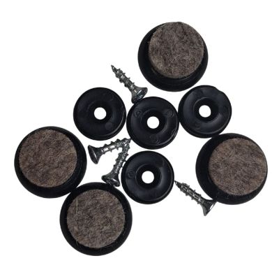 Filzgleiter schwarz für Wishbone Chair CH24 Stuhl 4-er Set Carl Hansen & Søn