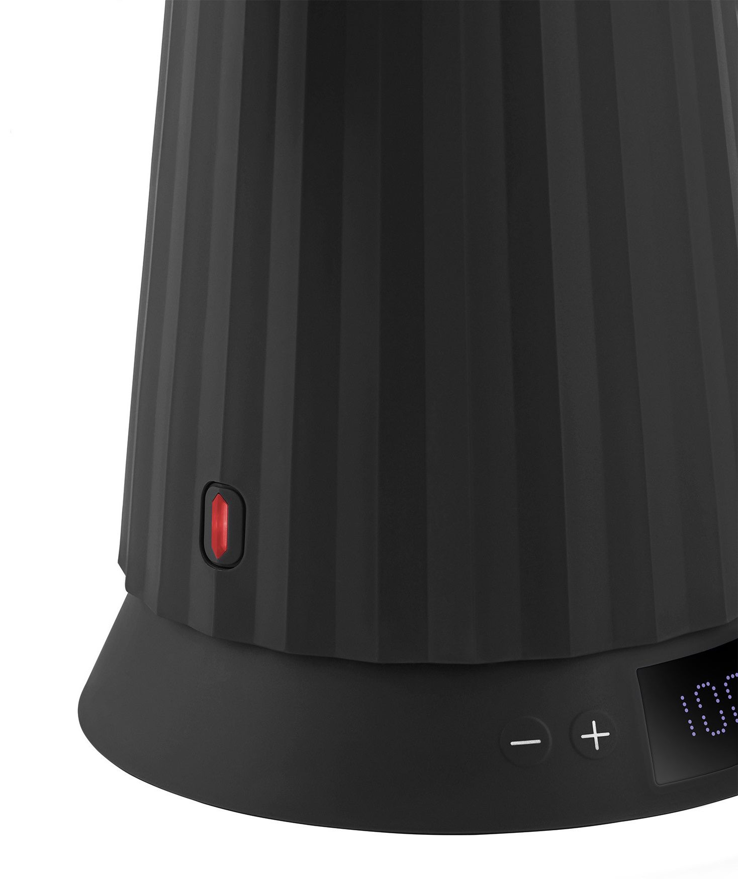 MDL21 Plissé Wasserkocher mit Temperaturregelung Alessi Schwarz
