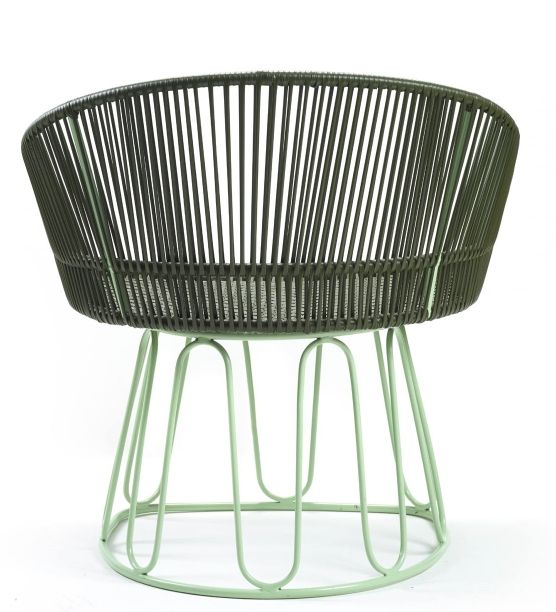 Circo Lounge Chair Loungesessel Outdoor ames Olivgrün / Pastellgrün