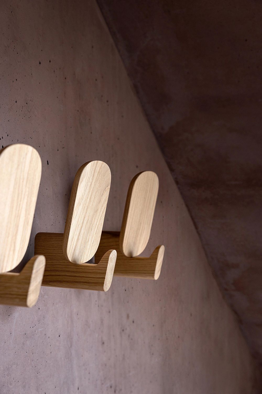 Ad Hook Wall hook Wandhaken 3-er Set Massivholz Zeitraum