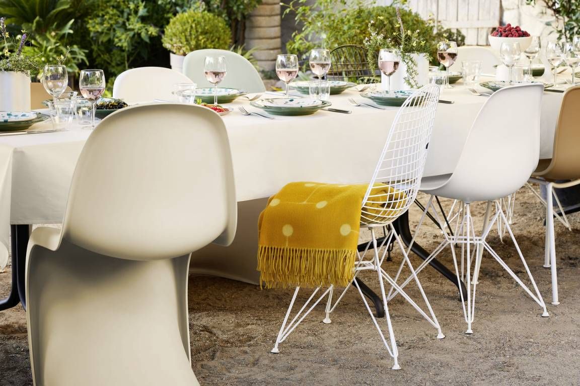 Panton Chair Kunststoff Stuhl Beige Vitra SPECIAL VERSION