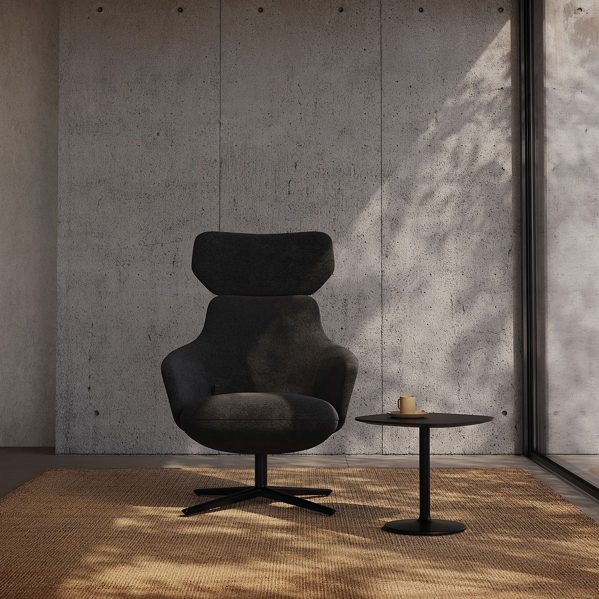 Calma BU2332 Lounge Chair Sessel drehbar Andreu World