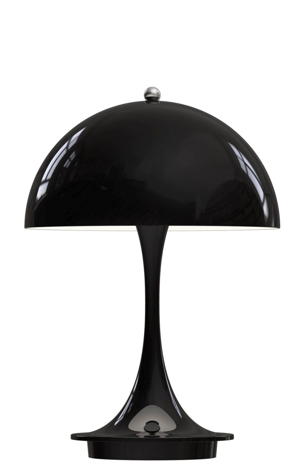 Panthella 160 Portable Akku LED-Tischleuchte Indoor/Outdoor Louis Poulsen Stahl Schwarz EINZELSTÜCK