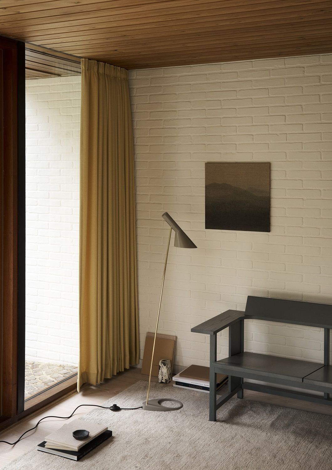 AJ Floor lamp Stehleuchte Messing Louis Poulsen