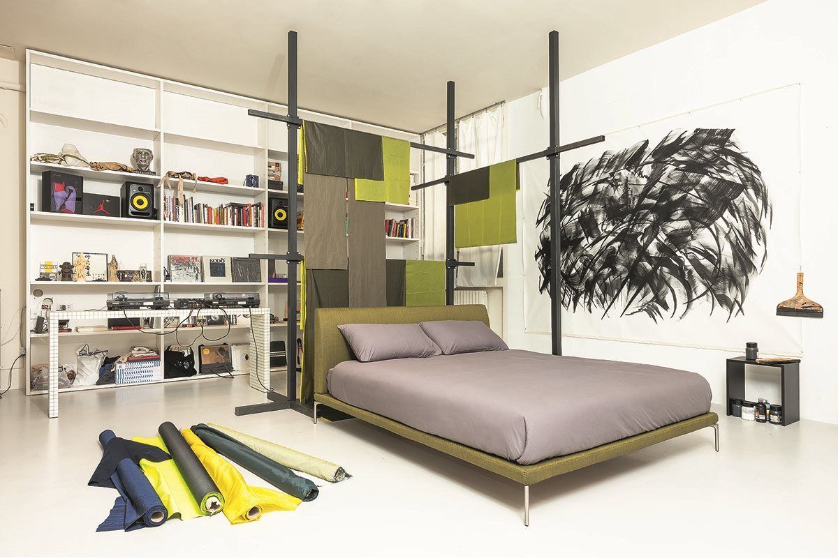 Quaderna Wandtisch und Bank Zanotta