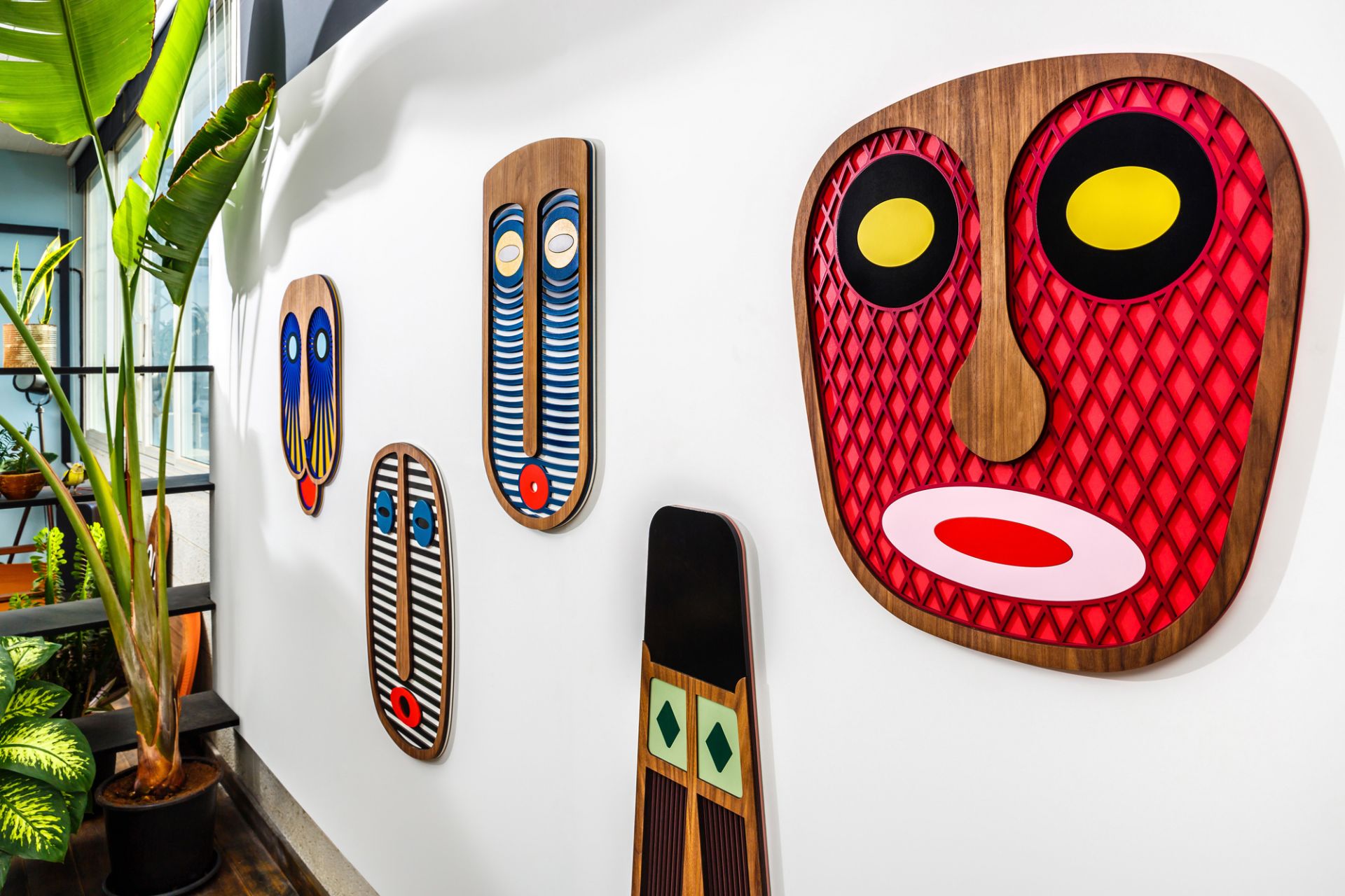Modern African Mask #4 Wandschmuck Umasqu EINZELSTÜCK