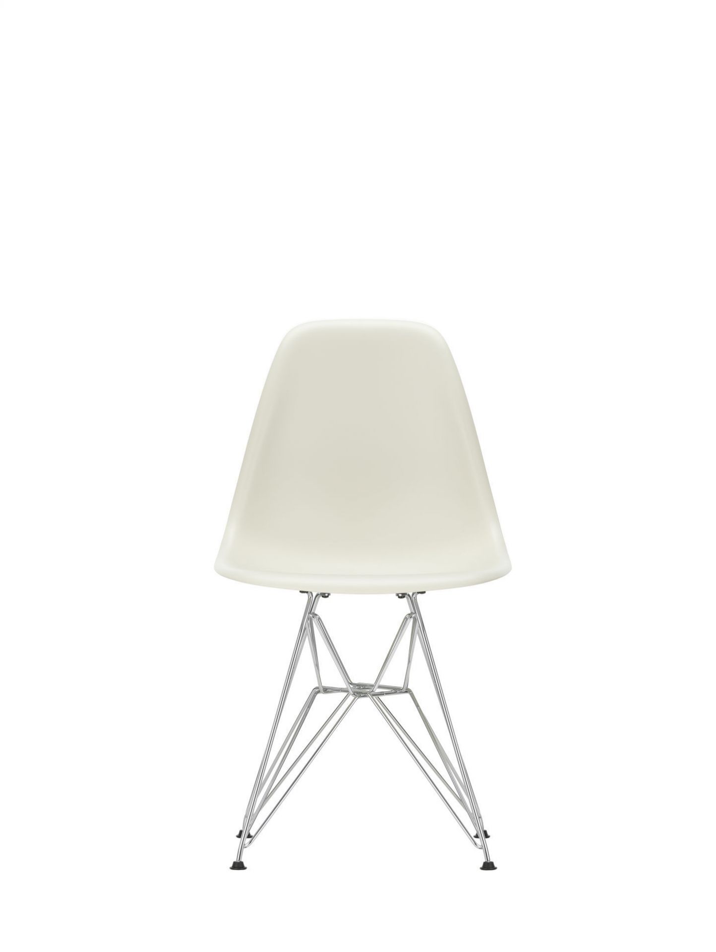 Eames Plastic Side Chair DSR Stuhl Vitra Chrom-Eisgrau