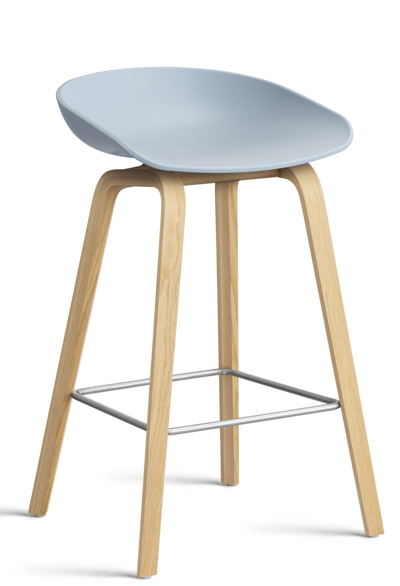 About a Stool AAS32 / AAS 32 Barhocker Niedrig Hay Slate blue - wasserbasierter Lack