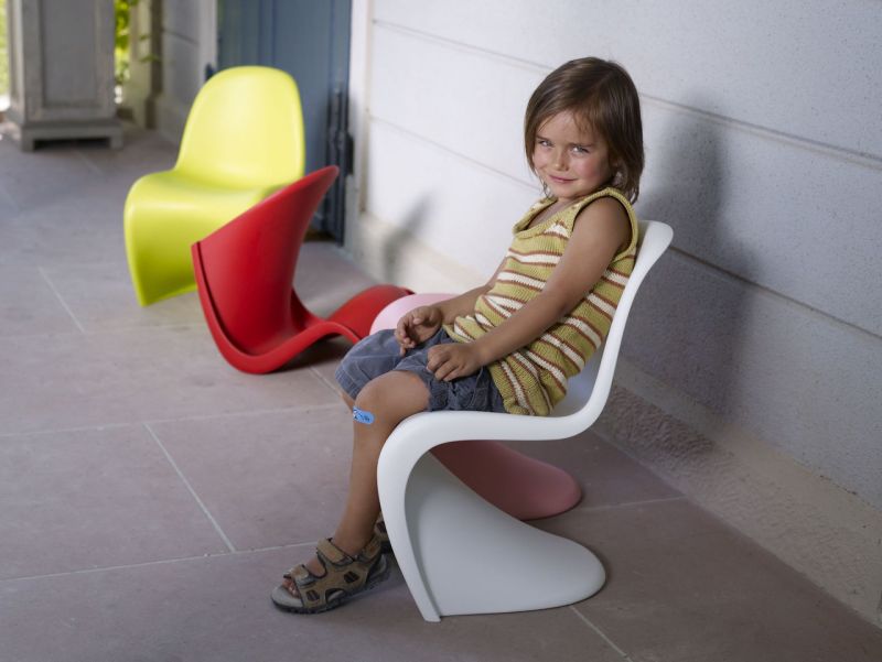 Panton Junior Stuhl MEERBLAU Vitra EINZELSTÜCK