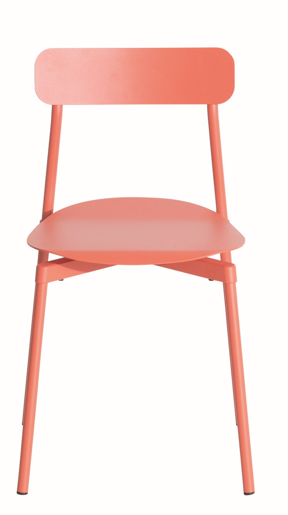 Fromme Chair Stuhl Petite Friture Coral Fromme Chair Stuhl von Petite Friture in Koralle, moderner Metallstuhl für Esszimmer und Küche.