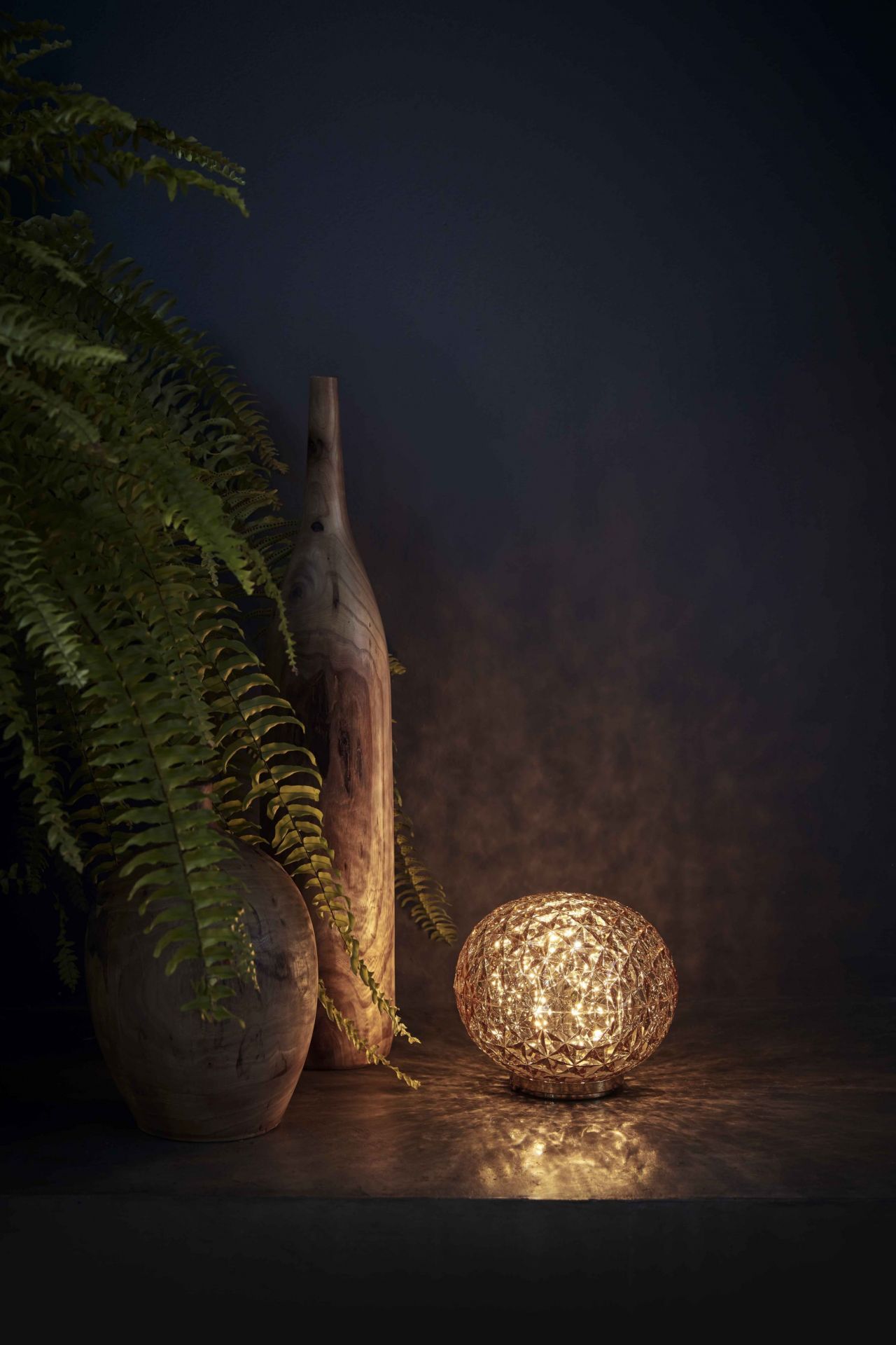 Mini Planet LED Akku Tischleuchte Kartell Durchgefäbt gelb