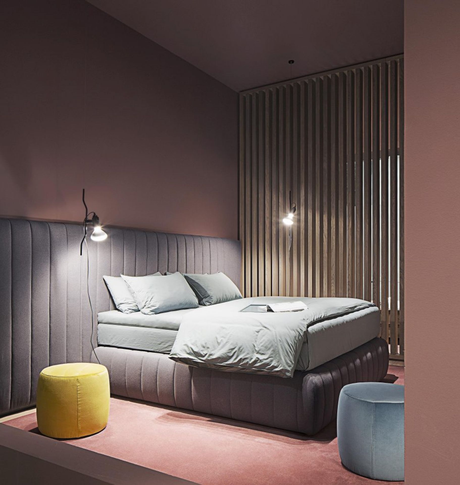 Parentesi Lamp Leuchte mit Schalter Flos Rot
