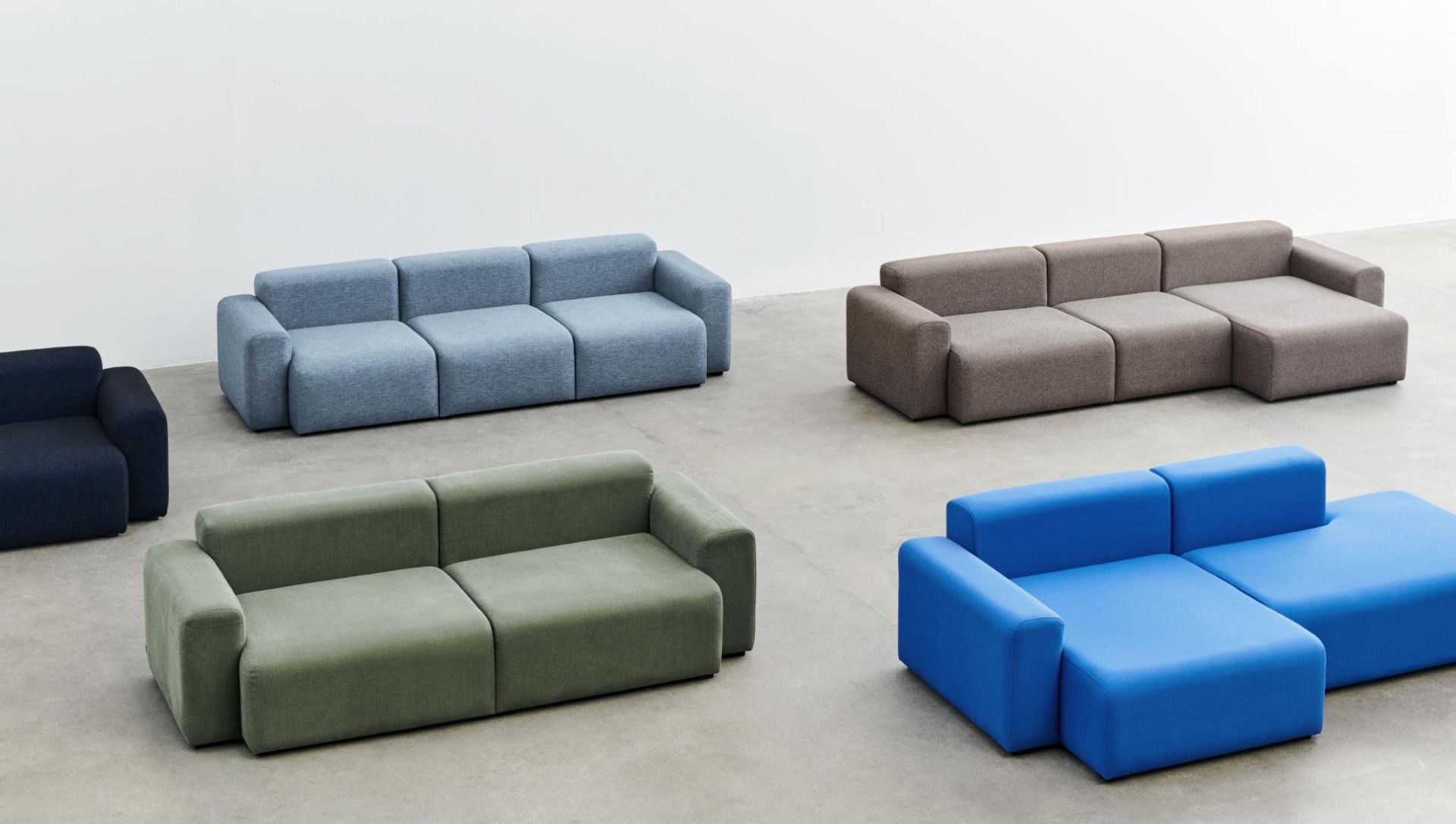 Mags Sofa 2,5-Sitzer Combination 1 Low Armrest Hay
