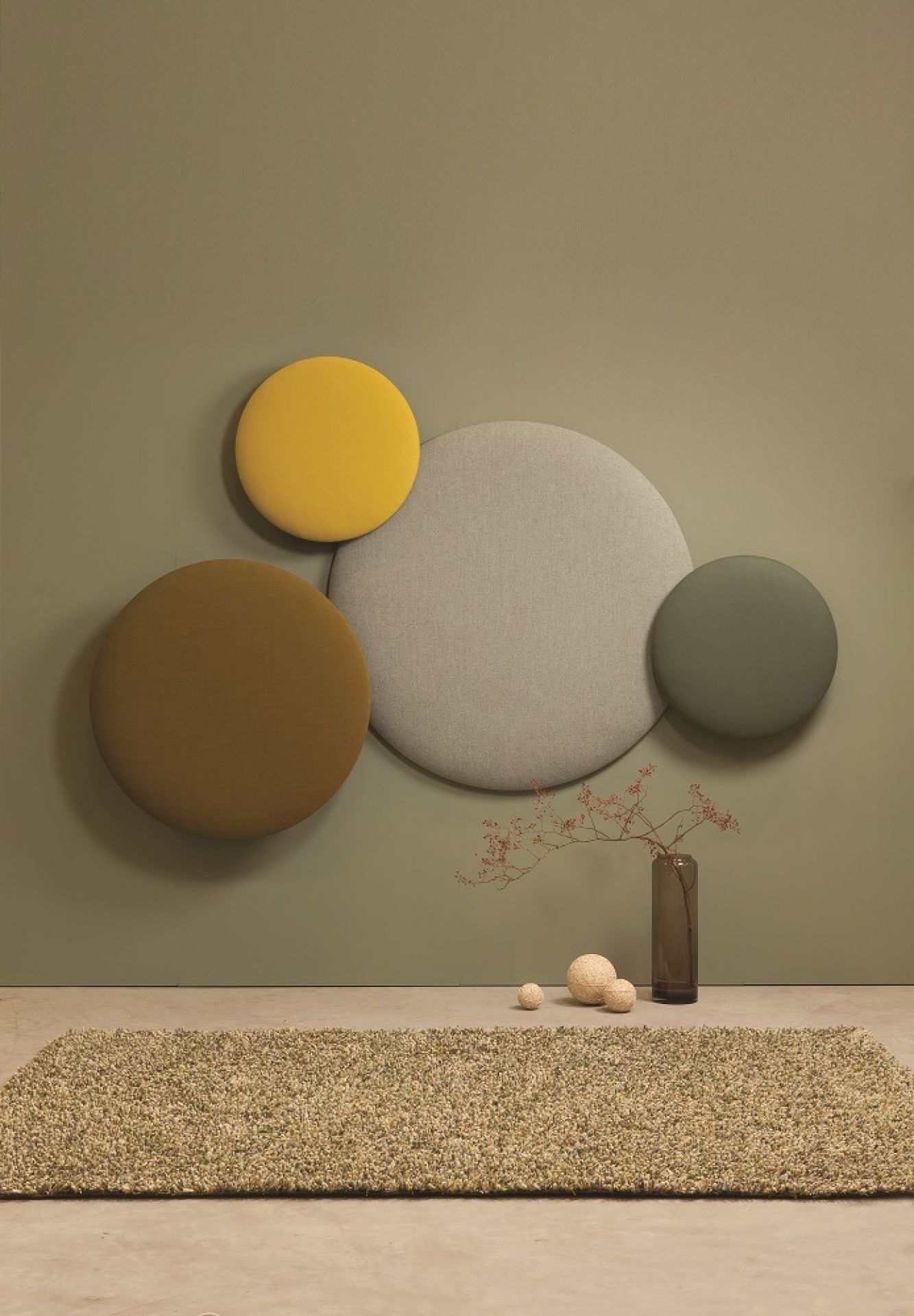 Pillow Round Wandpaneel / Akustikelement Cascando