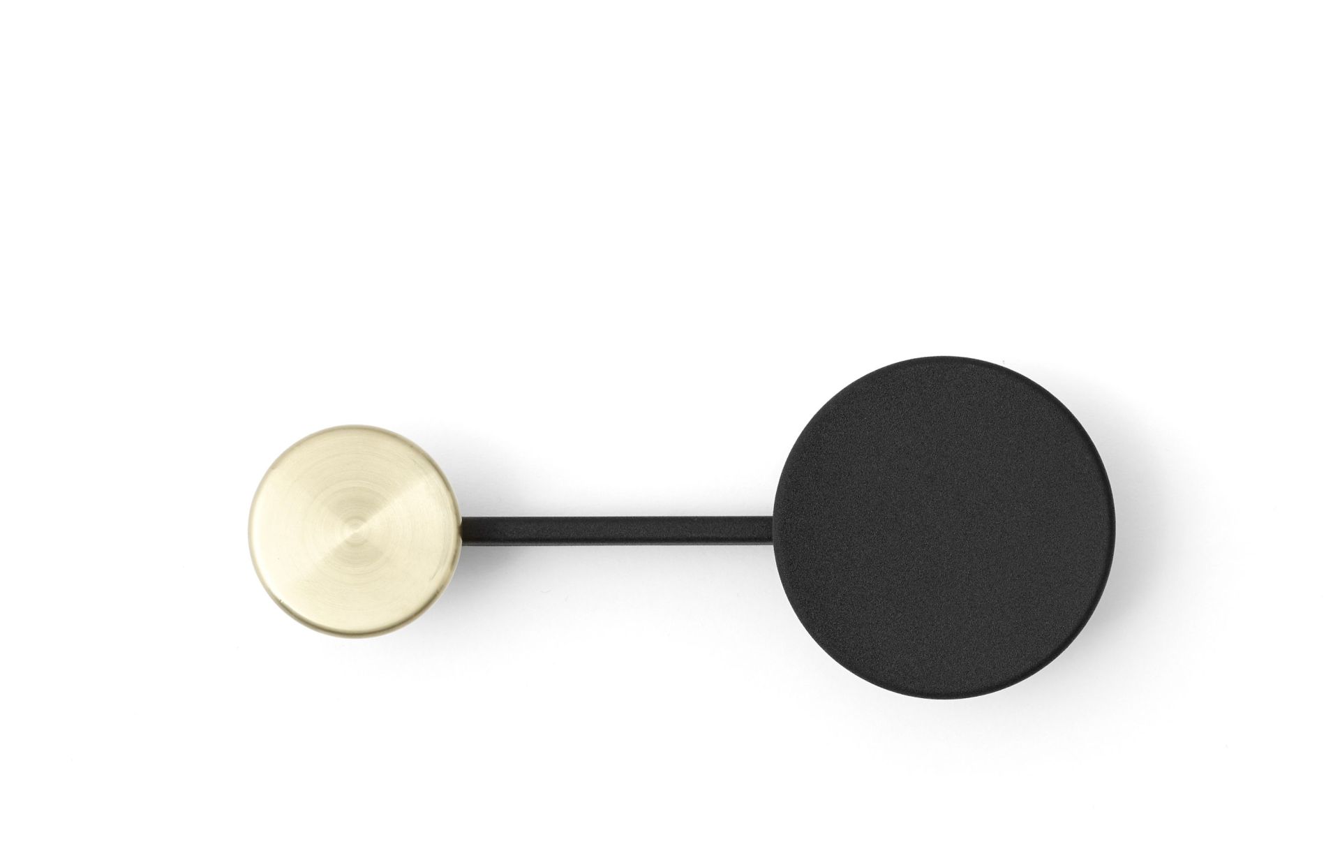 Afteroom Garderobenhaken Small Schwarz/Messing Audo Copenhagen