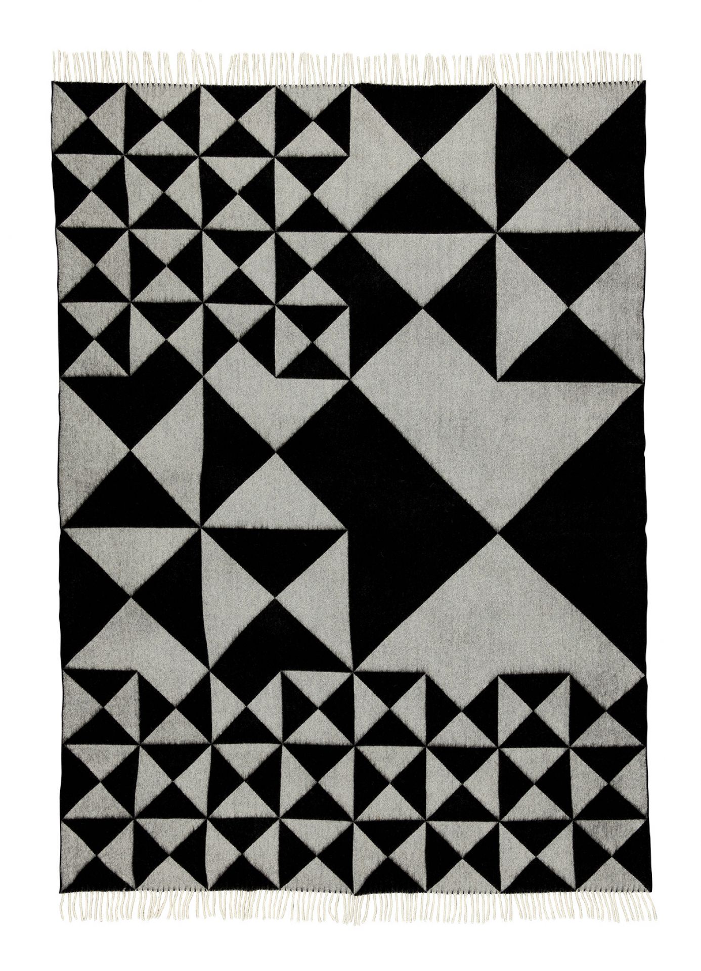 Mirror Throw Überwurf Schwarz Verpan