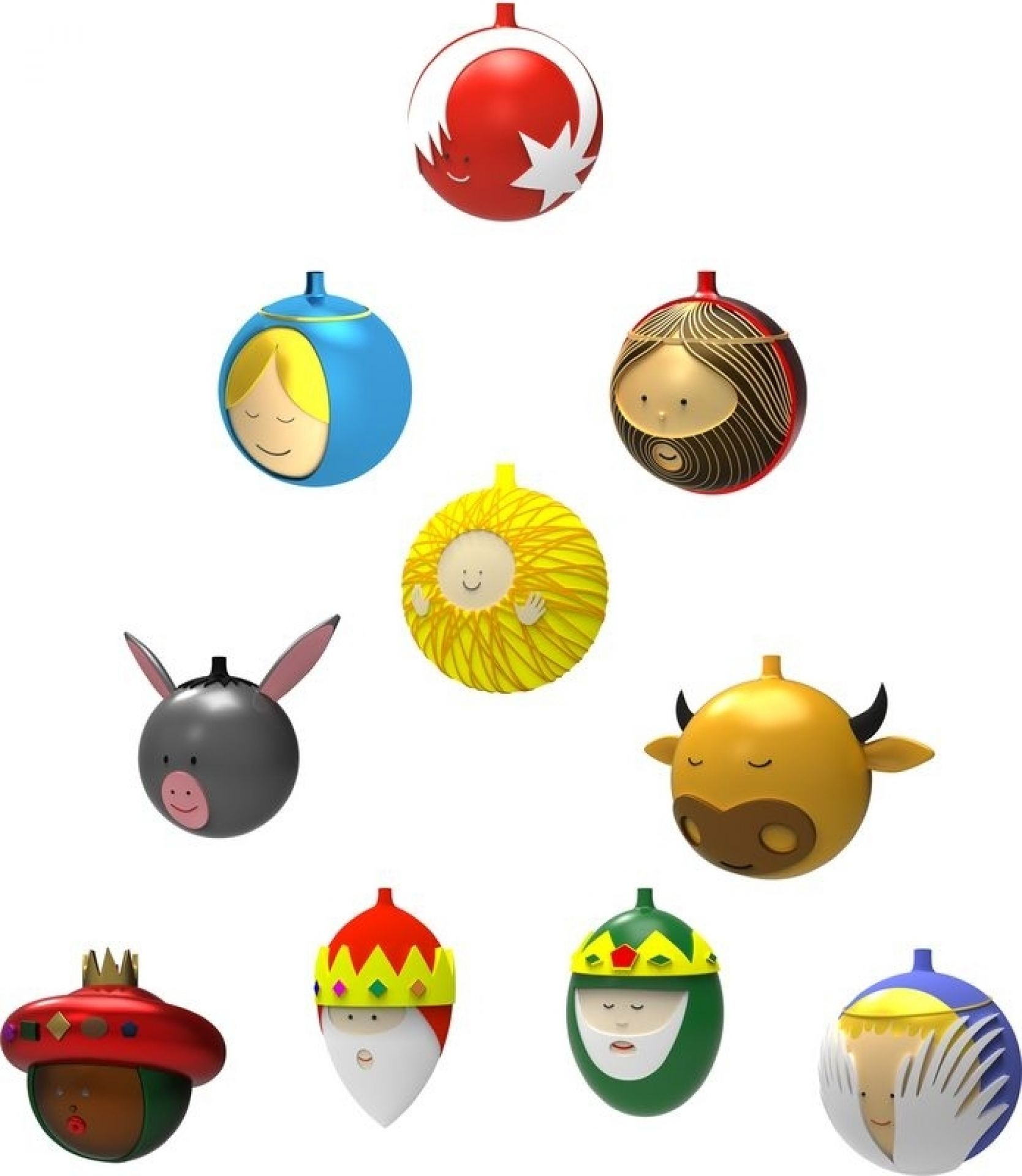 Palle Presepe - Stella Cometa Weihnachtsstern große Weihnachtskugel Alessi AMJ13 7