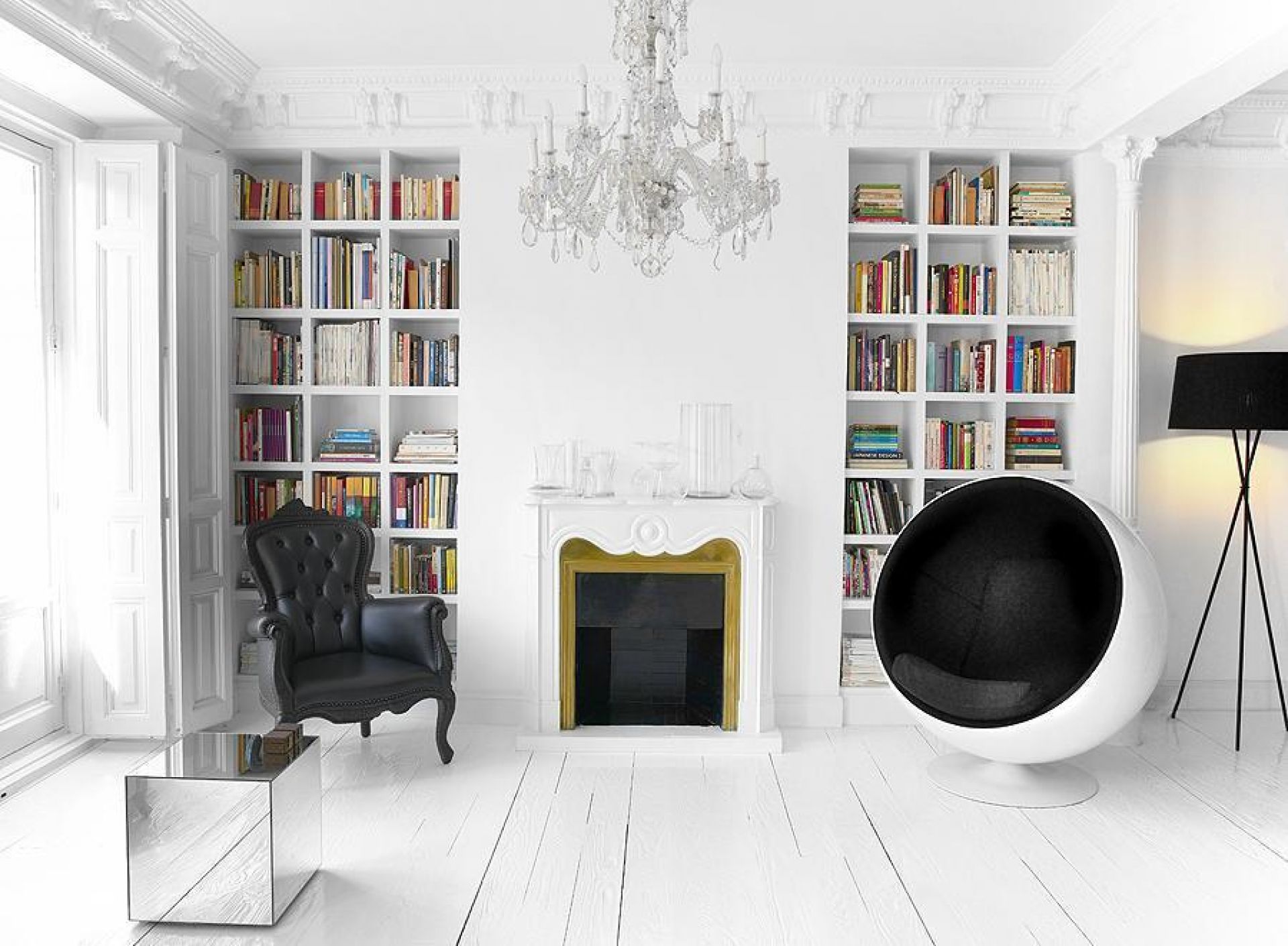 Ball Chair Sessel Schwarz 12 Eero Aarnio Originals