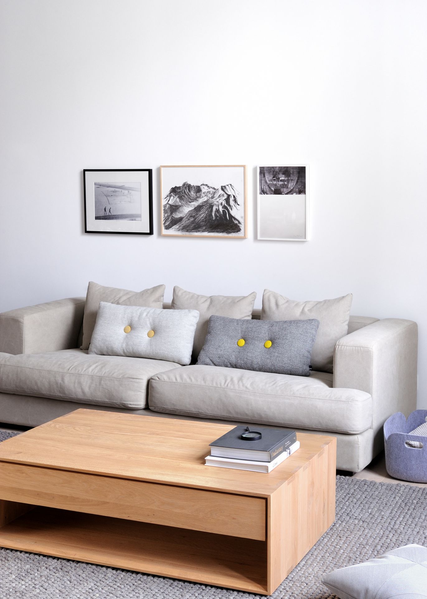 Nordic Couchtisch Eiche, 1 Schublade Ethnicraft