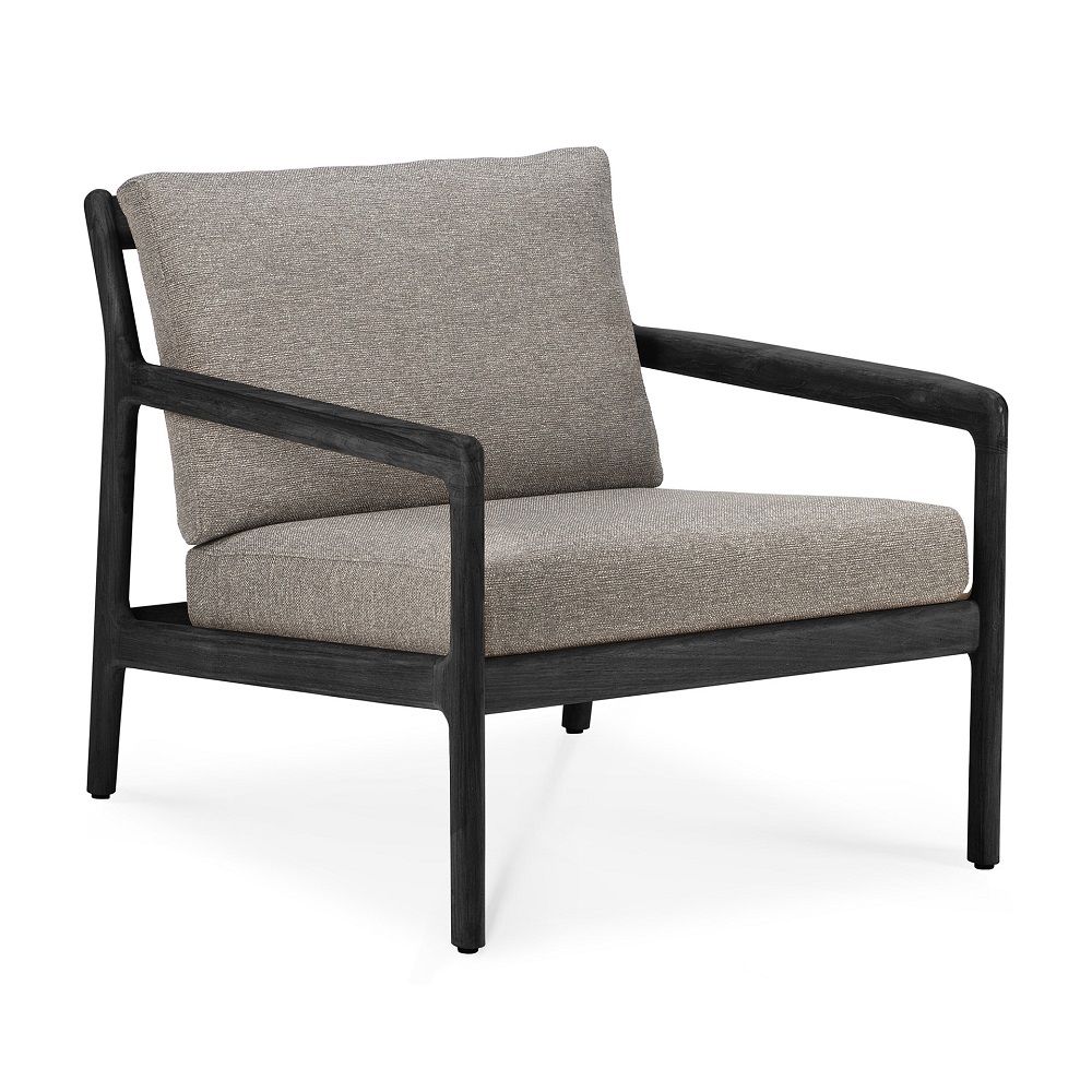 Jack Outdoor Loungesessel Teak Schwarz lackiert Ethnicraft Mokka  