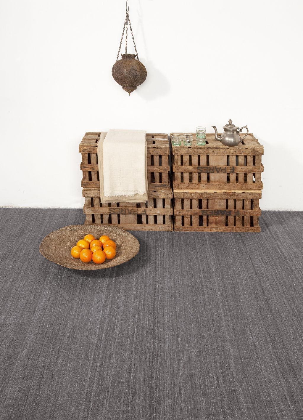 Nomad Teppich Grau 250x350cm Nanimarquina