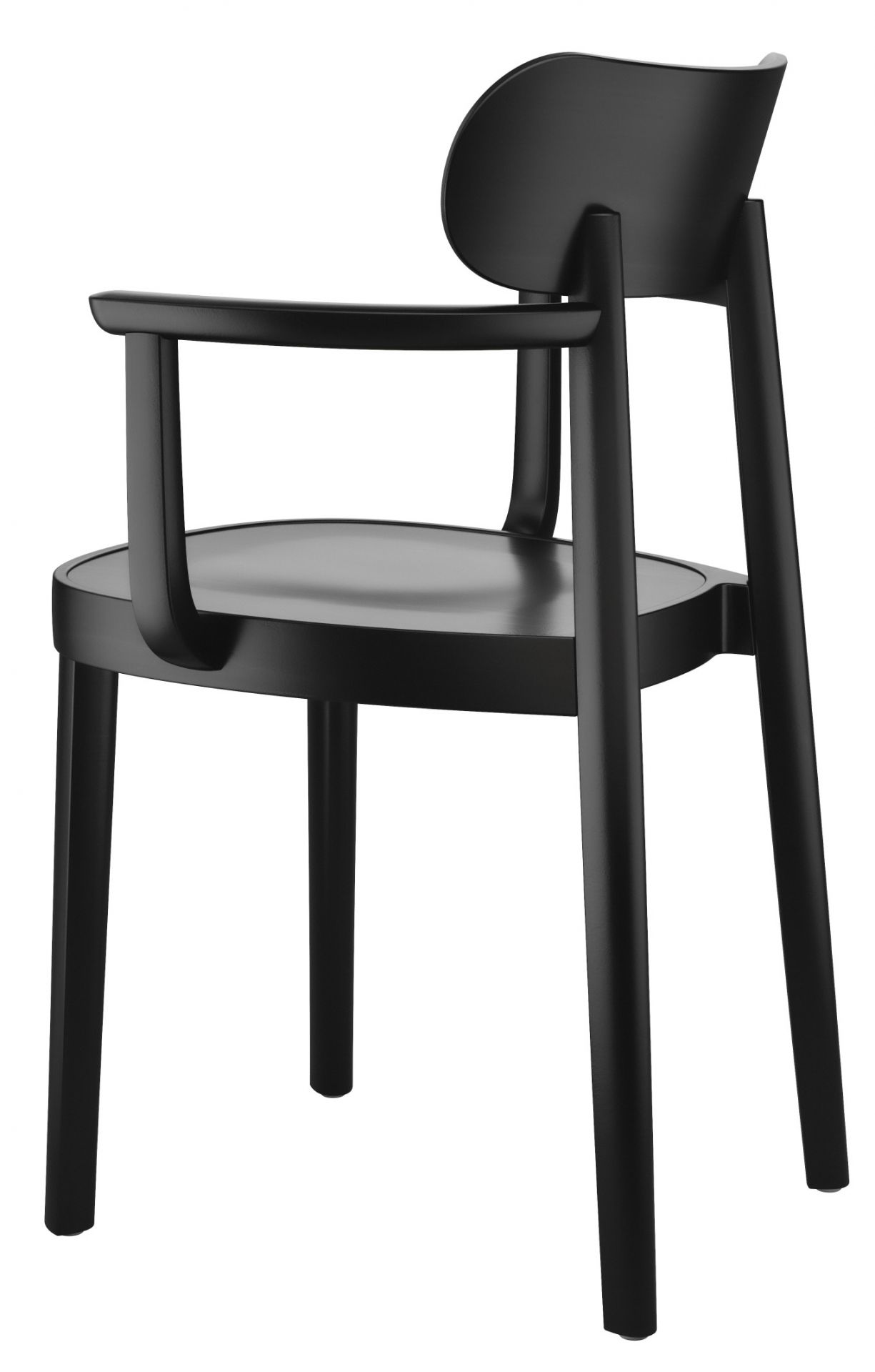 Holzstuhl mit Armlehnen 118MF / 118 MF Thonet
