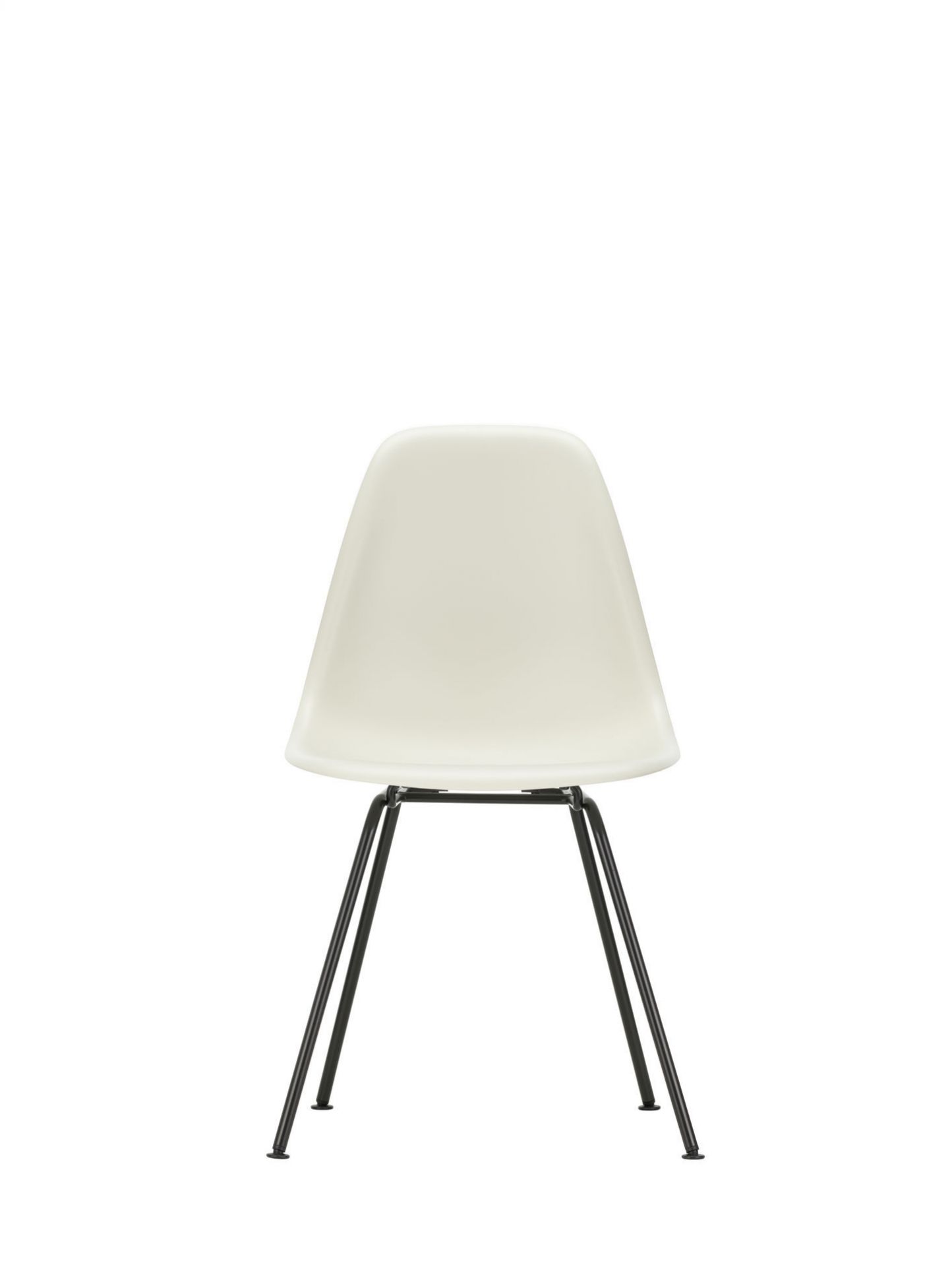 Eames Plastic Side Chair DSX Stuhl Vitra Chrom - Weiss