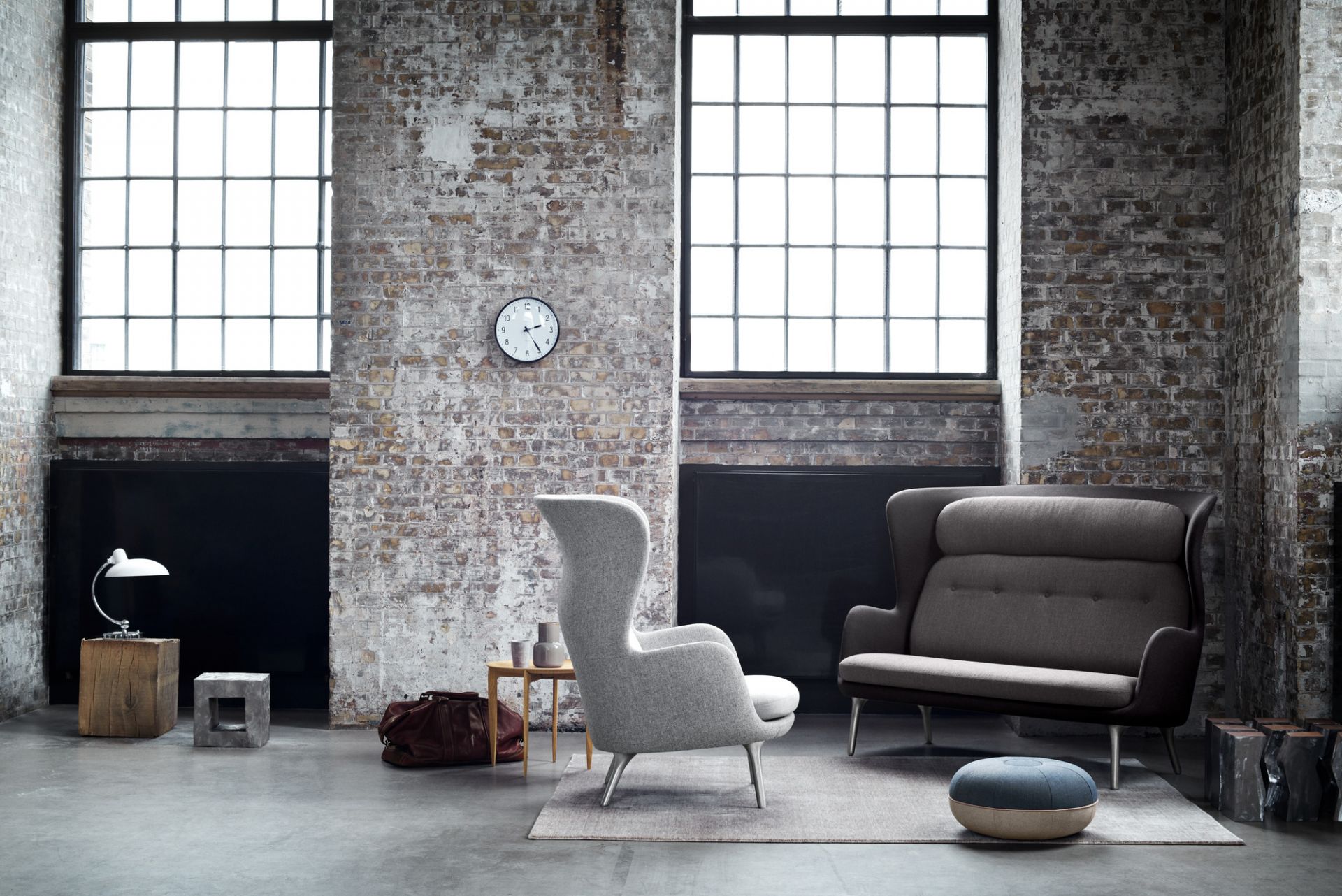 6631 T Luxus Tischleuchte KAISER idell Fritz Hansen schwarz hochglanz