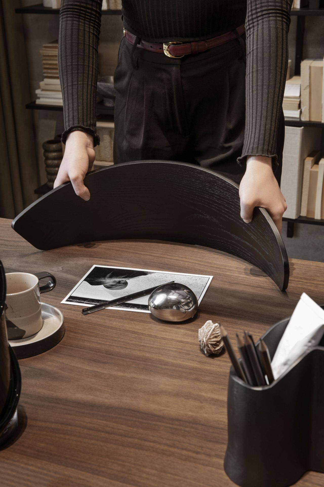 Herman Esszimmerstuhl mit Holzgestell Schwarz Ferm Living Herman Esszimmerstuhl mit Holzgestell Schwarz Ferm Living
