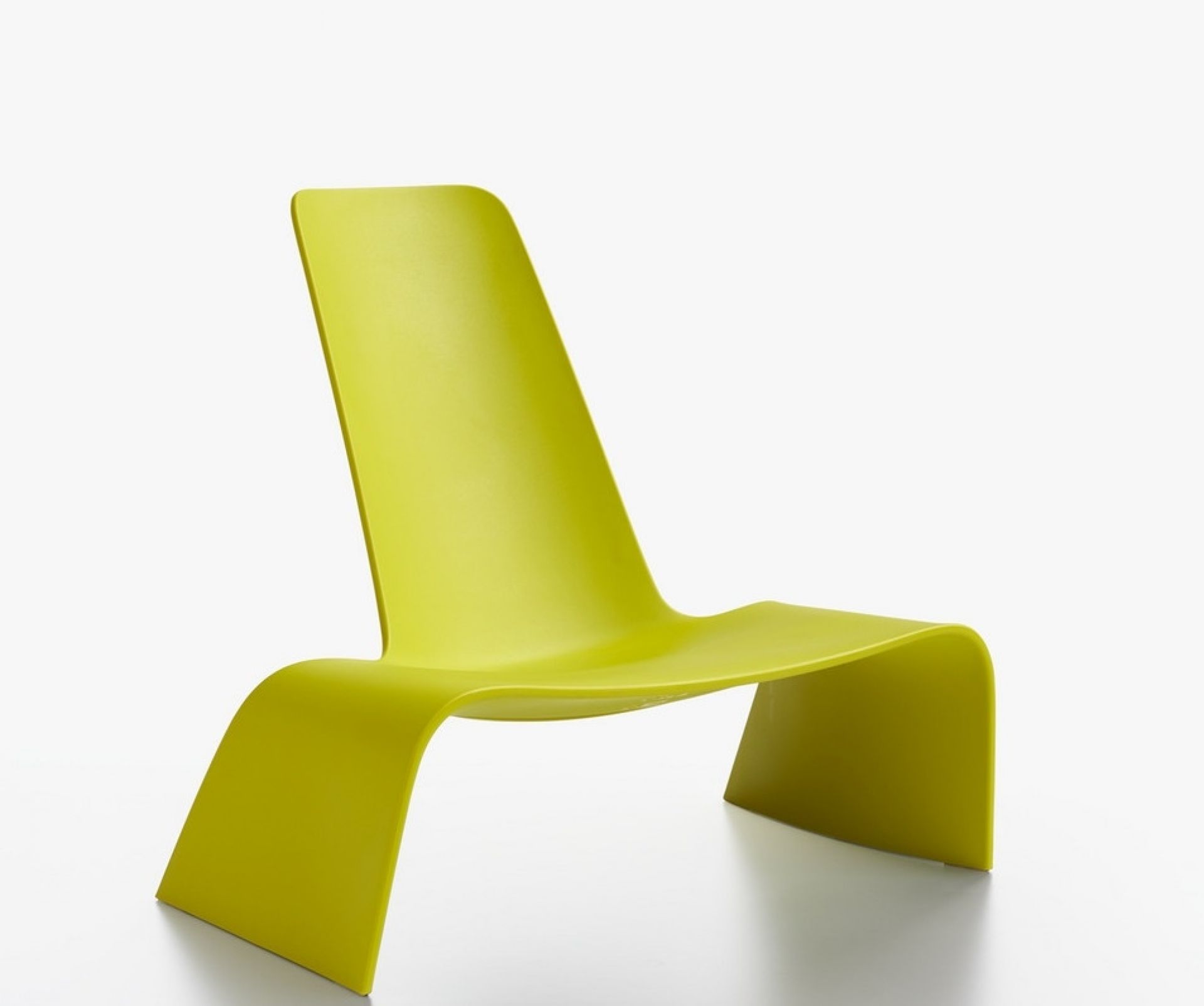 Land Lounge Chair Sessel Plank gelbgrün