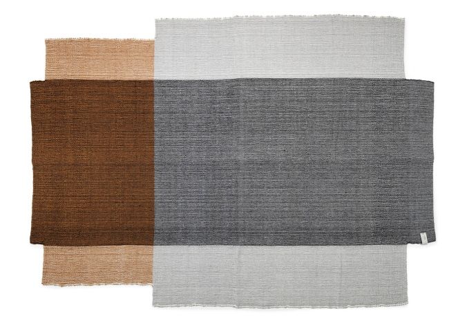 Nobsa Rug Medium Teppich ames Verkehrsgrau / Ocker / Creme