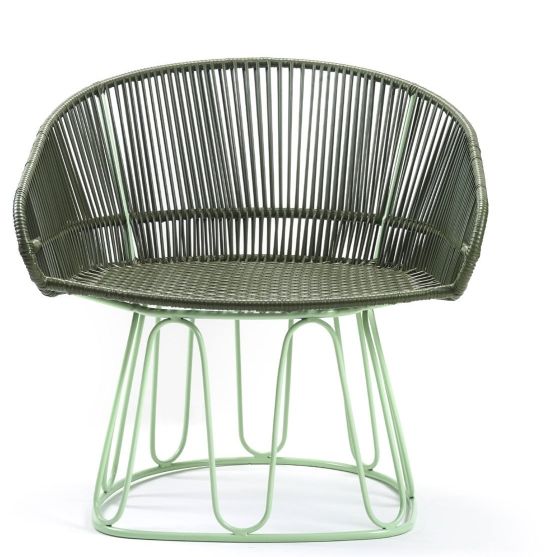 Circo Lounge Chair Loungesessel Outdoor ames Olivgrün / Pastellgrün