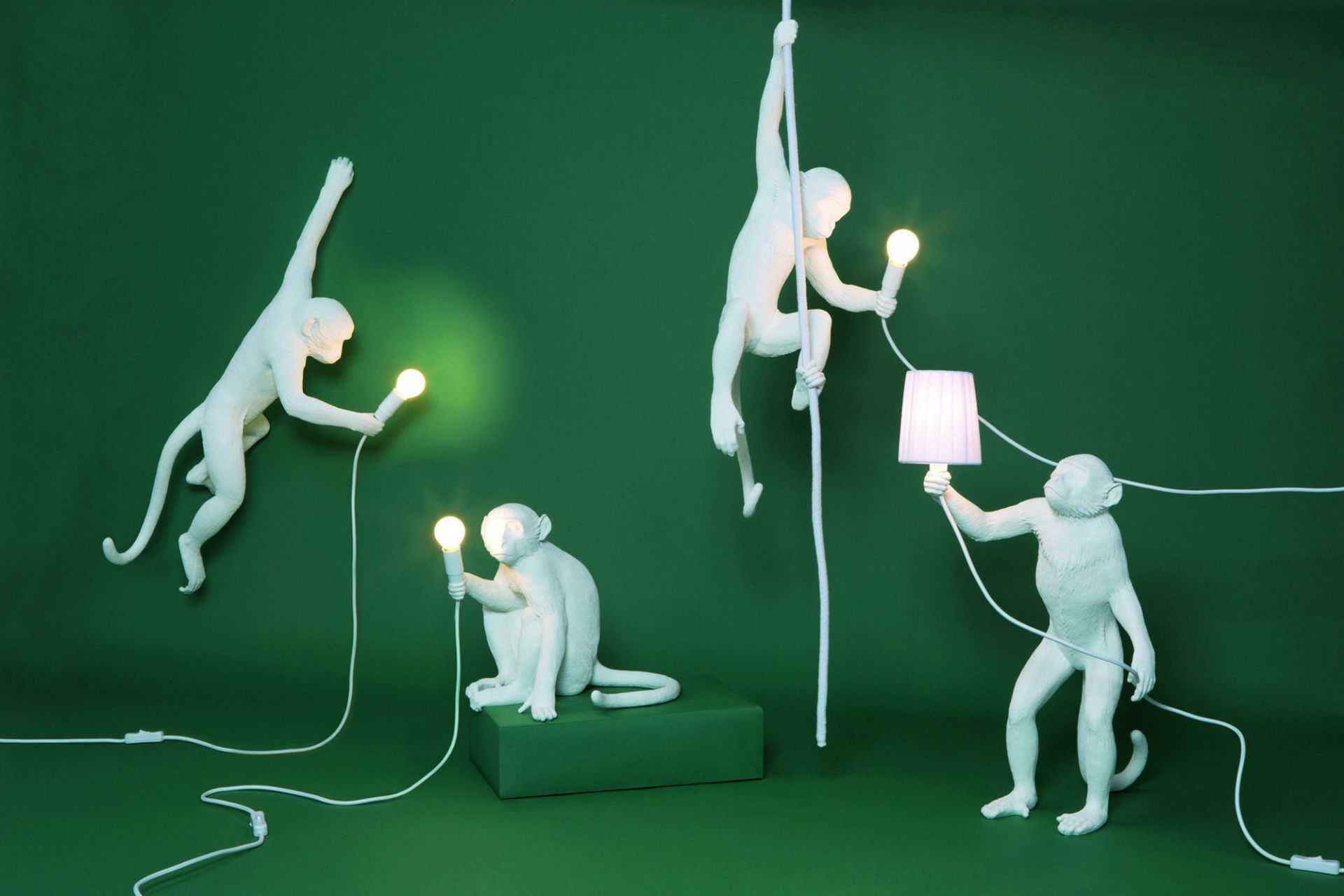 Monkey Sitting Lamp Stehleuchte / Tischleuchte Indoor mit Schalter Seletti EINZELSTÜCK