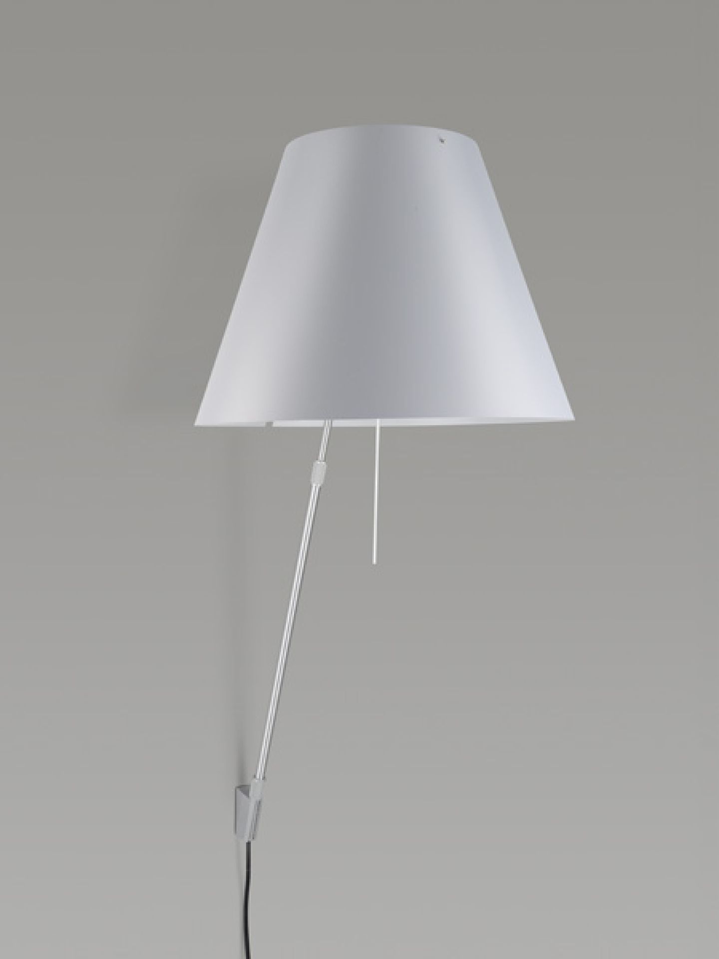 Costanza D13 a.i.f Wandleuchte fix mit Ein/Aus-Schalter OHNE SCHIRM / ALUMINIUM Luceplan EINZELSTÜCK