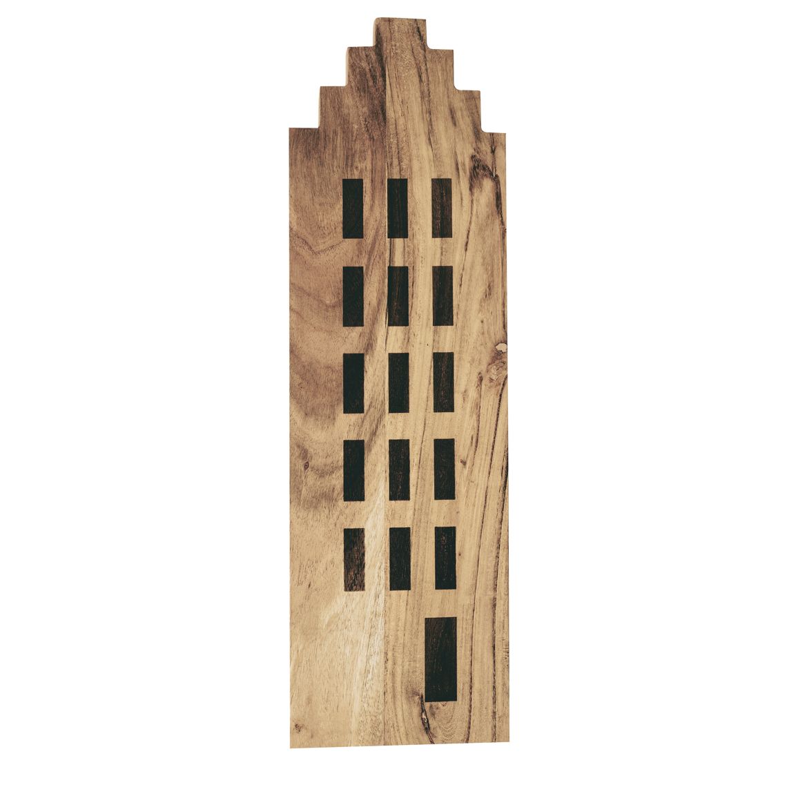 Giebelhaus Schneidebrett Räder 