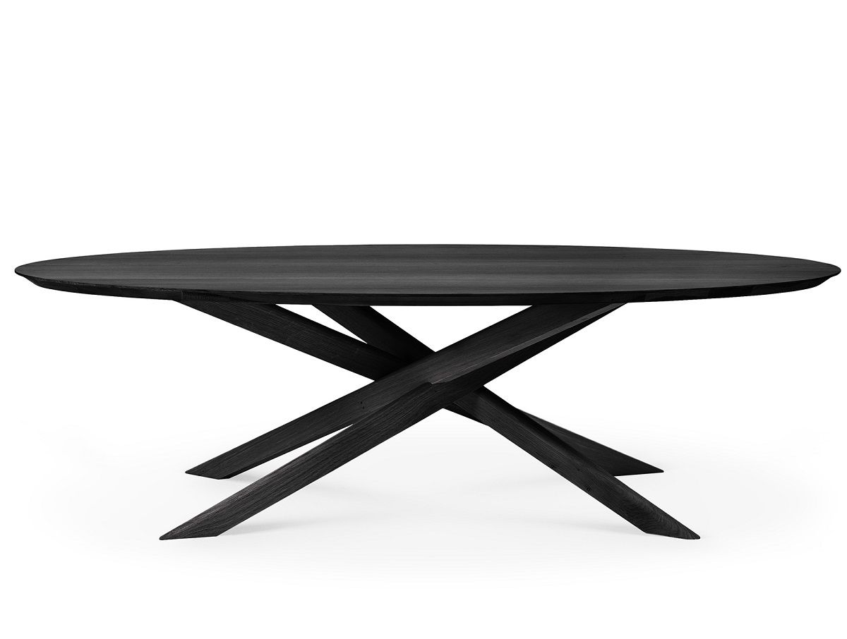 Mikado Esstisch oval Eiche schwarz Ethnicraft