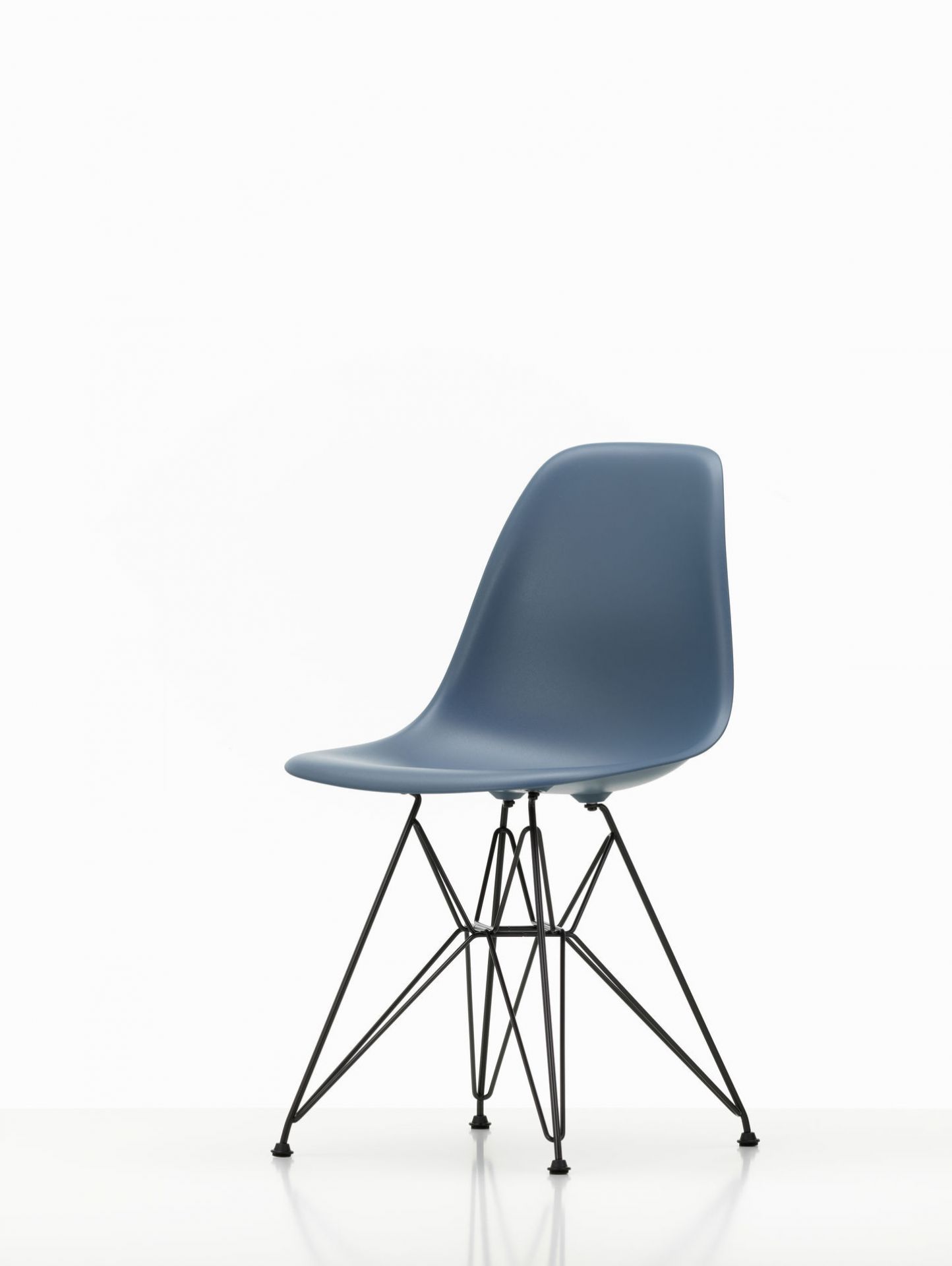 Eames Plastic Side Chair DSR Stuhl Vitra Schwarz-Senf