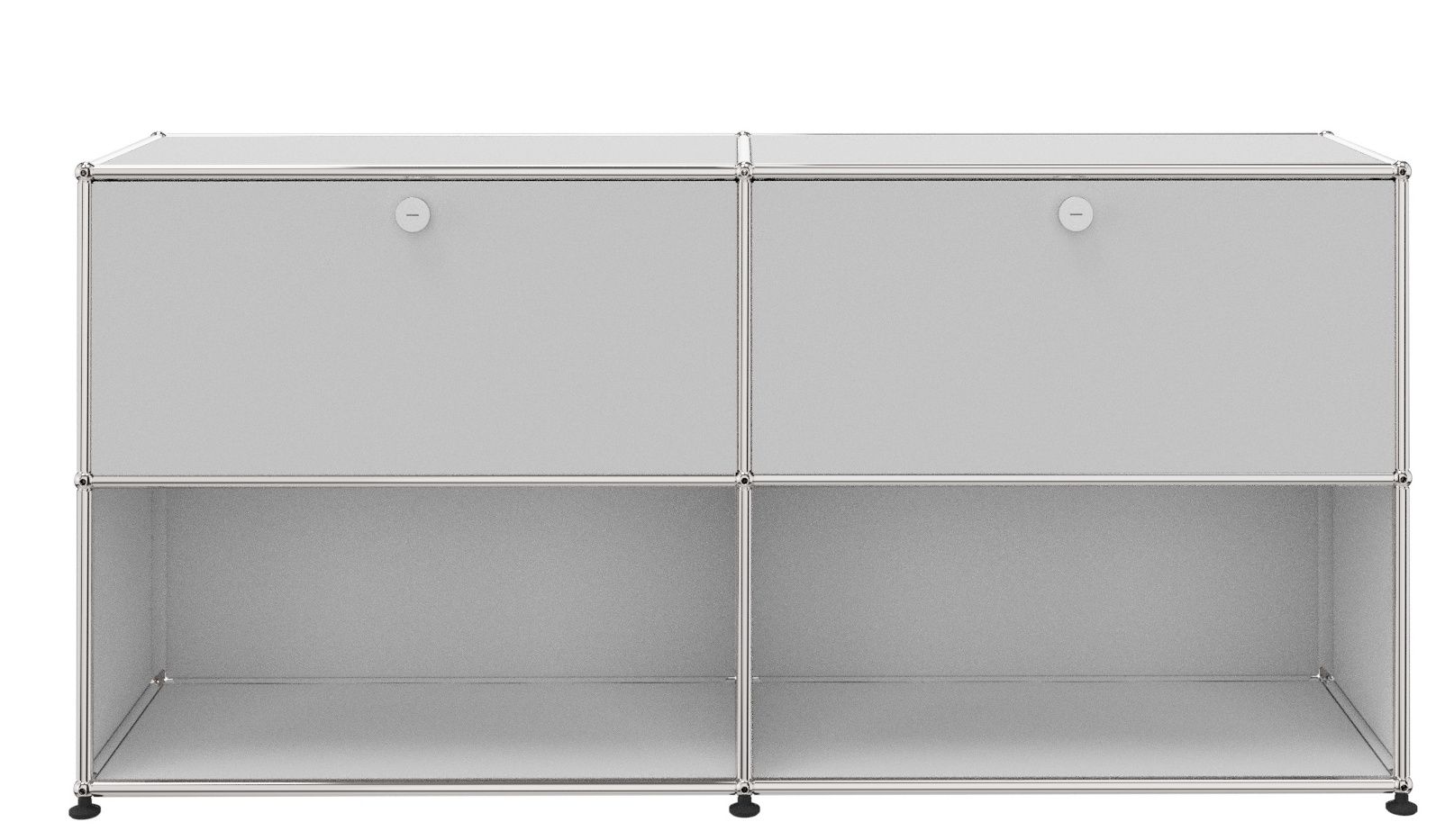 USM Haller Sideboard 2 Klappen / 2 Offen Reinweiß - FAST DELIVERY