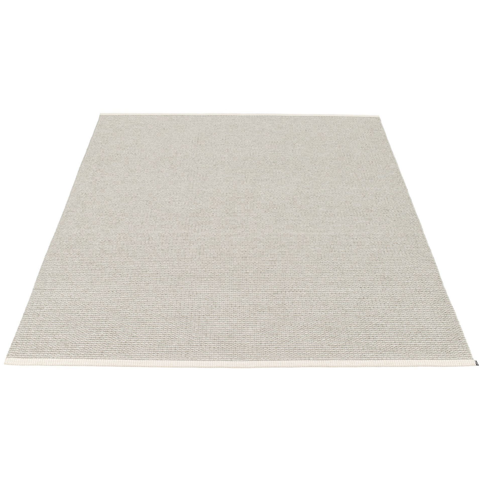 Rechteckiger, beiger Pappelina Kunststoffteppich im Design Fossil, Größe 180x220 cm, für Innen und Außen.