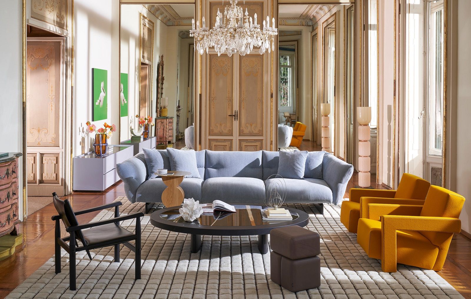 Moncloud lineares Sofa Cassina