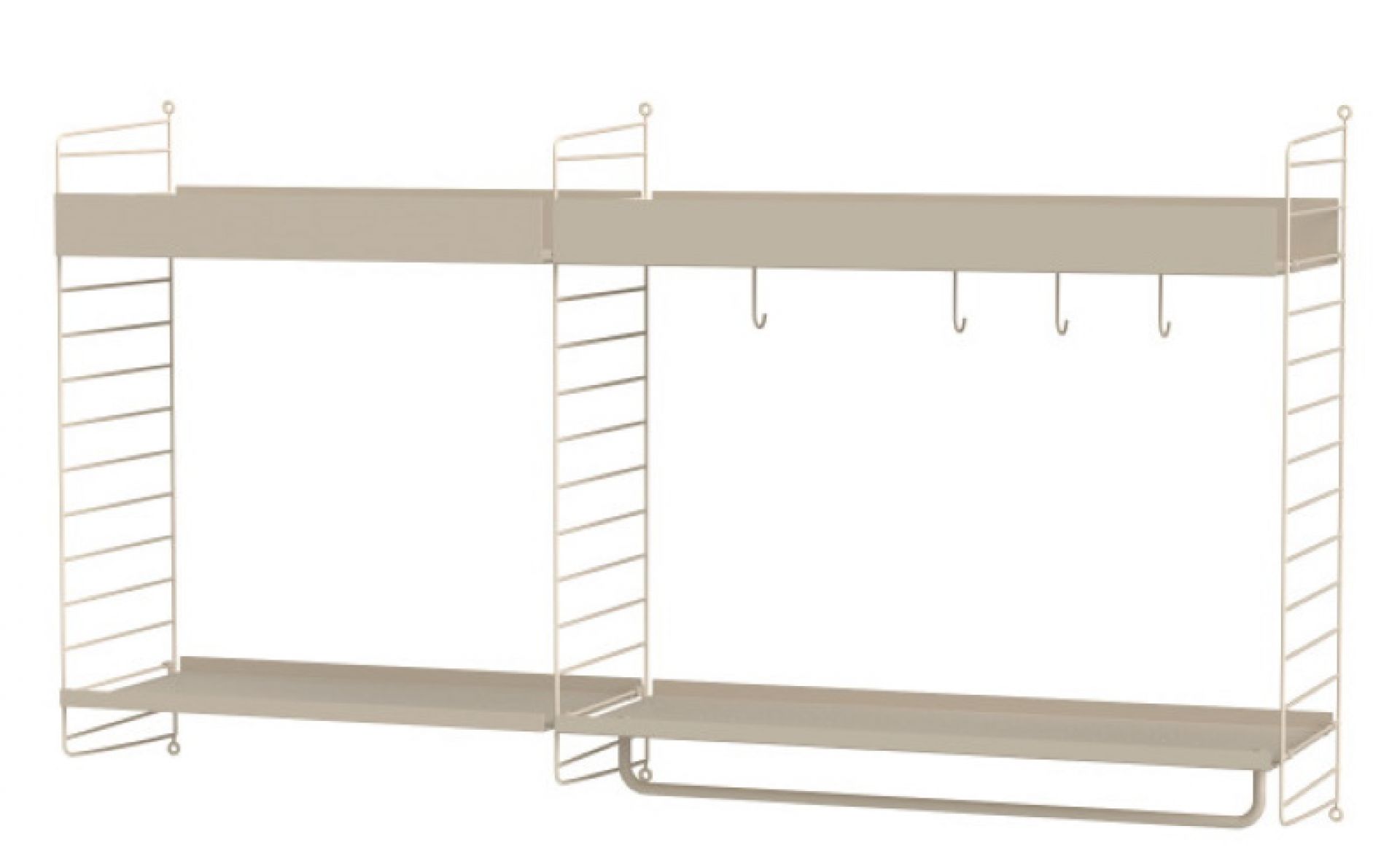 String Küche Wand Regalsystem A String Furniture Beige - Beige