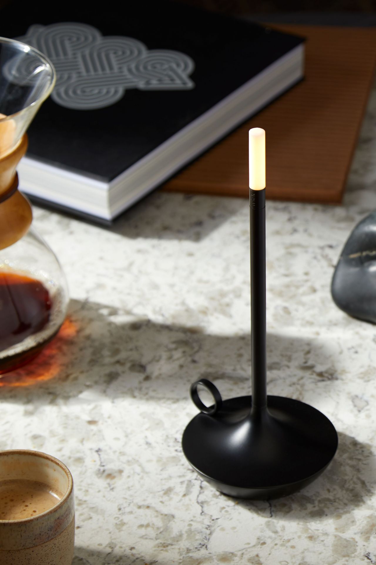Wick Portable Akkuleuchte / Tischleuchte mit USB schwarz Graypants