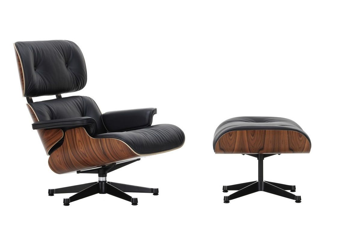 Eames Lounge Chair & Ottoman Sessel KONFIGURATOR Leder Premium F / Leder Natural Vitra