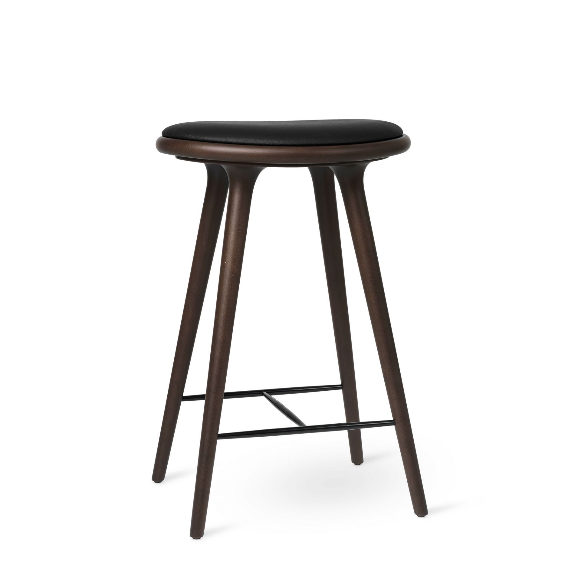 Stool Hocker / Barhocker dunkel gefärbte Buche Mater
