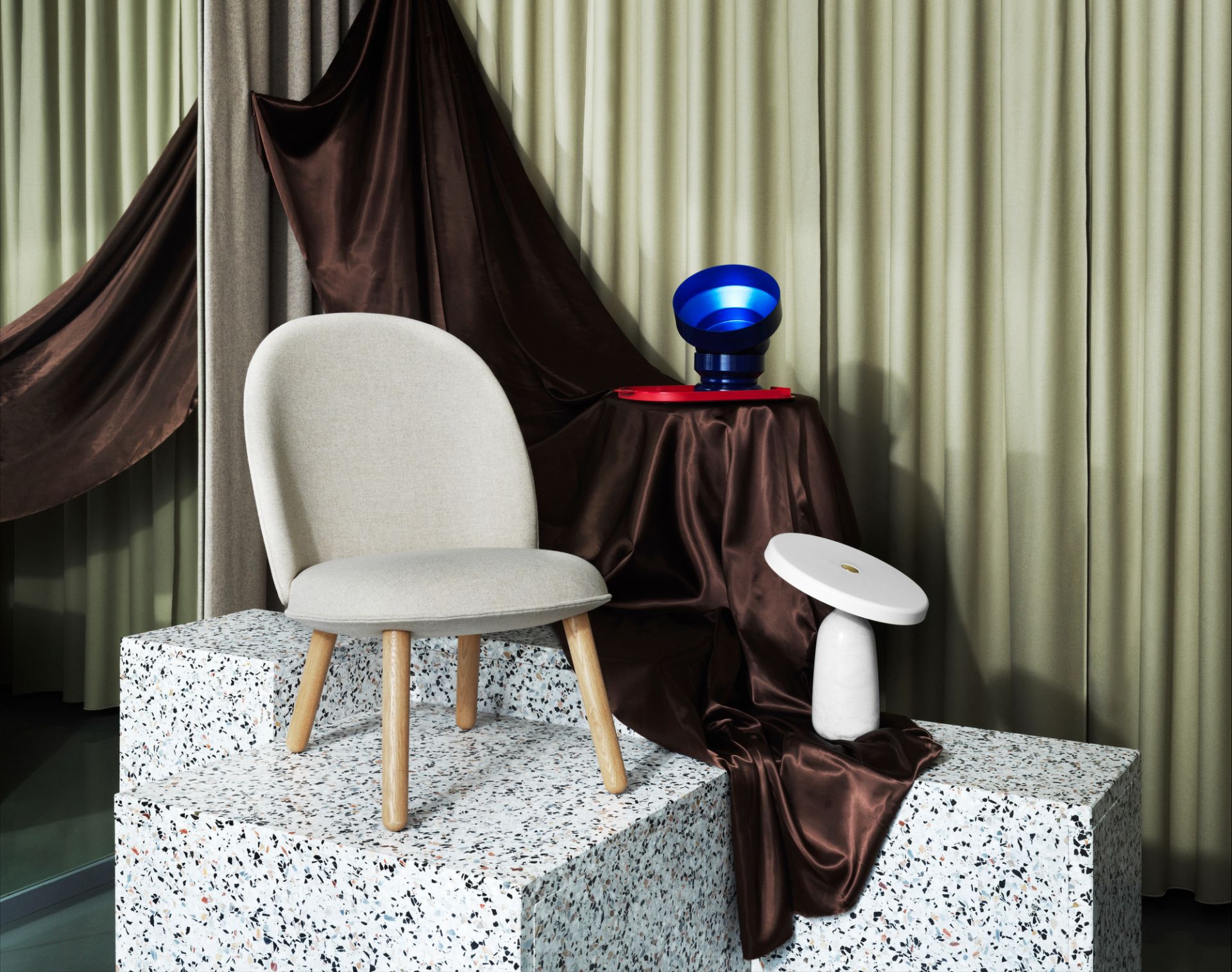 Ace Lounge Sessel Eiche Normann Copenhagen Ultra Leather