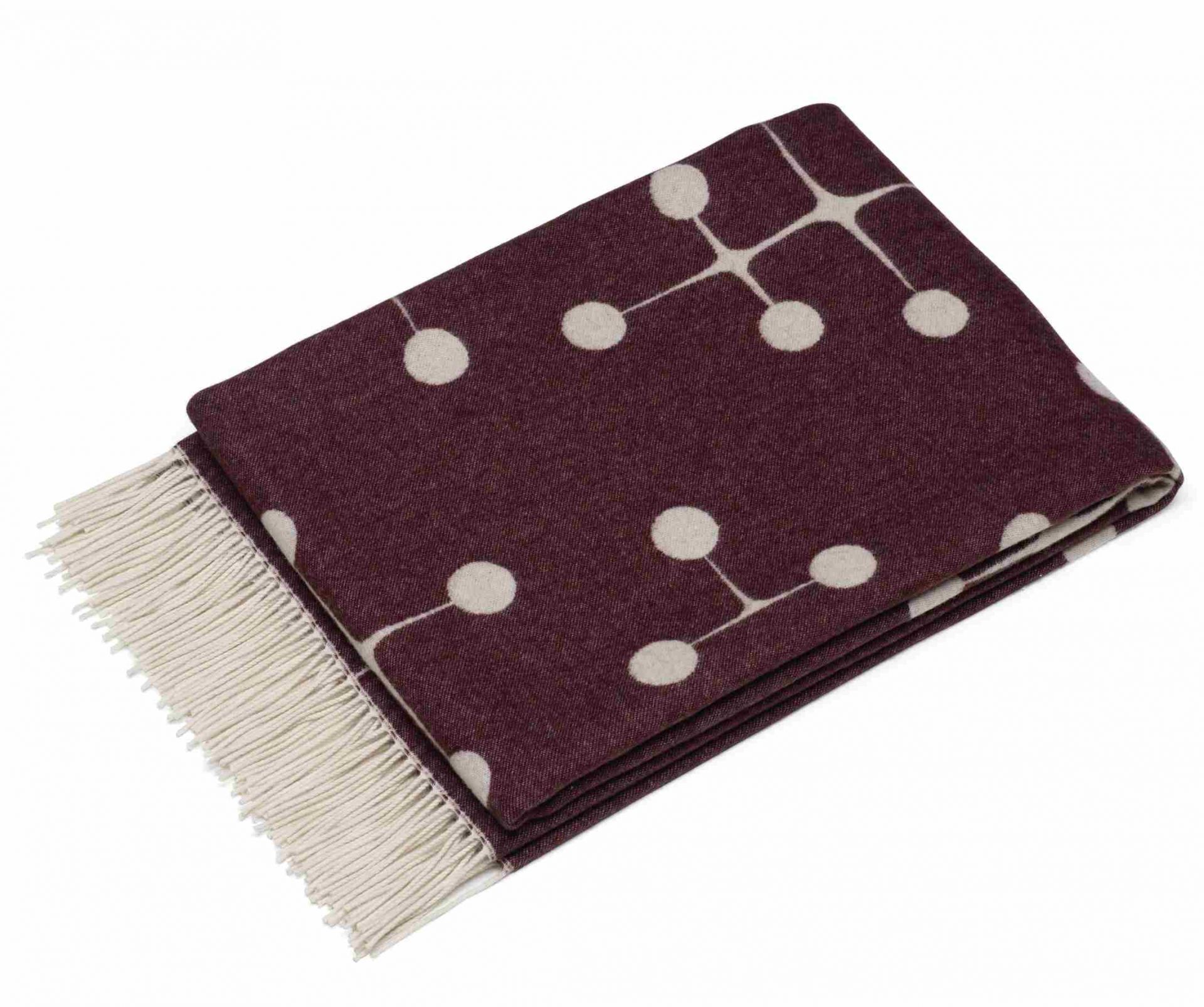 Eames Wool Blanket Bordeaux Wolldecke Vitra LIMITED EDITION 