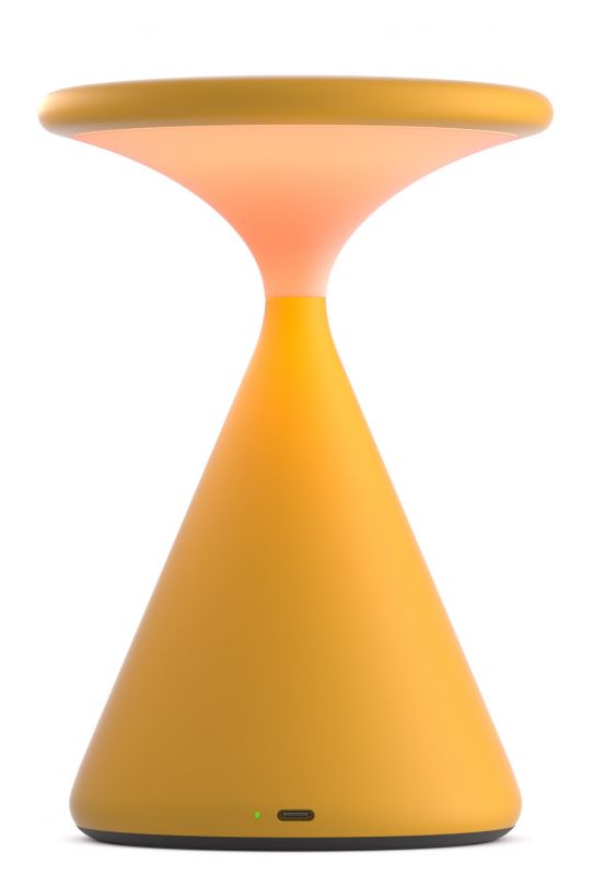 Salt Akkuleuchte / Tischleuchte Grau Sun orange