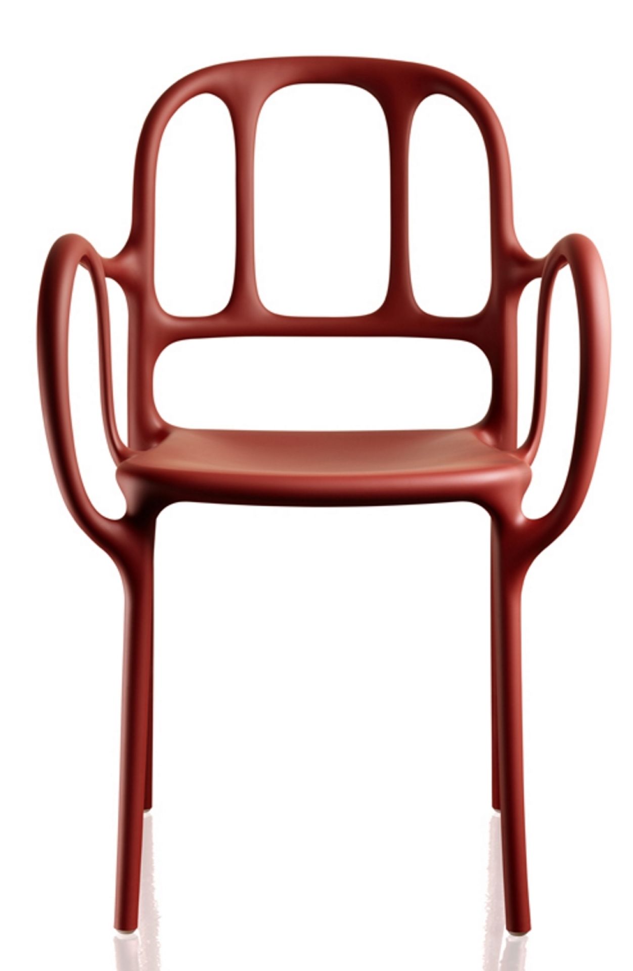 Milà Chair Stuhl 2-er Set Magis -rot 1484 C