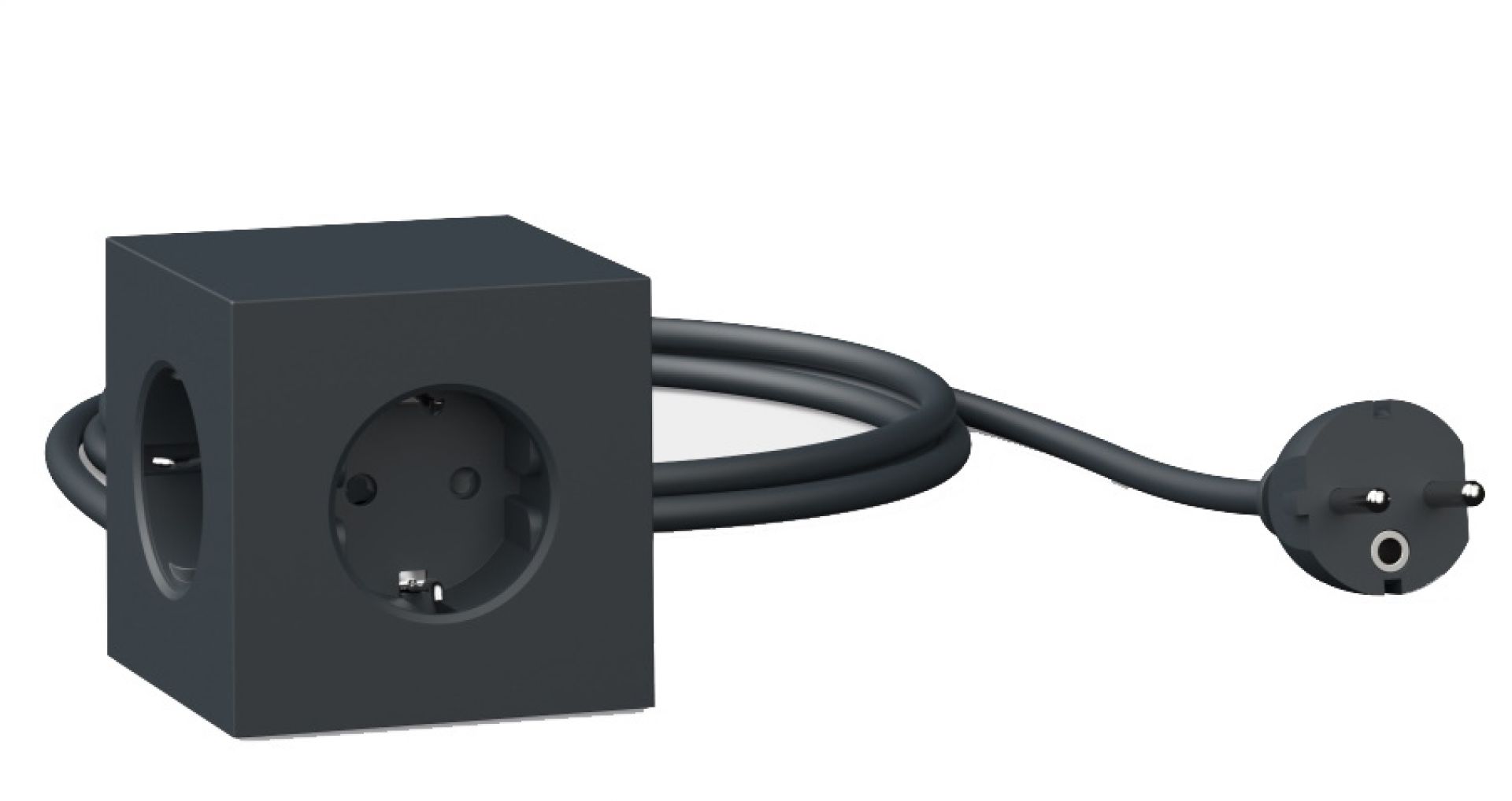 Square 1 - Avolt Steckdosenwürfel mit USB C dfp Design Gotland grau