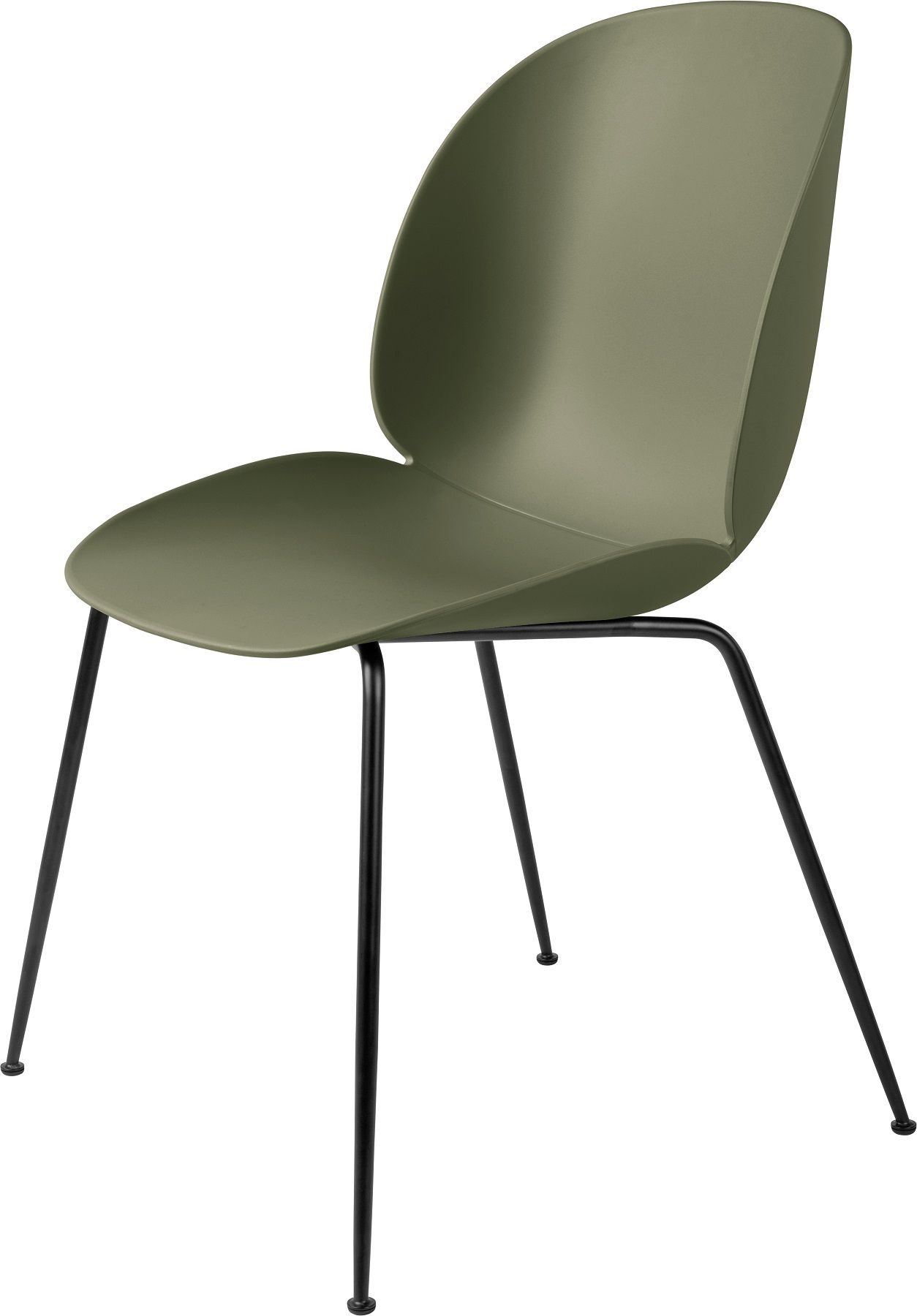 Beetle Chair Esszimmerstuhl Ungepolstert Konisches Gestell Gubi